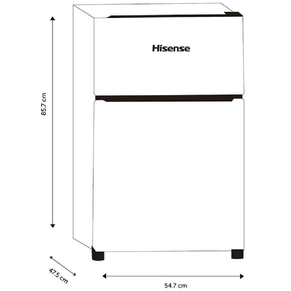 Frigobar Hisense 3.3Ft Rt33D6Aae Silver