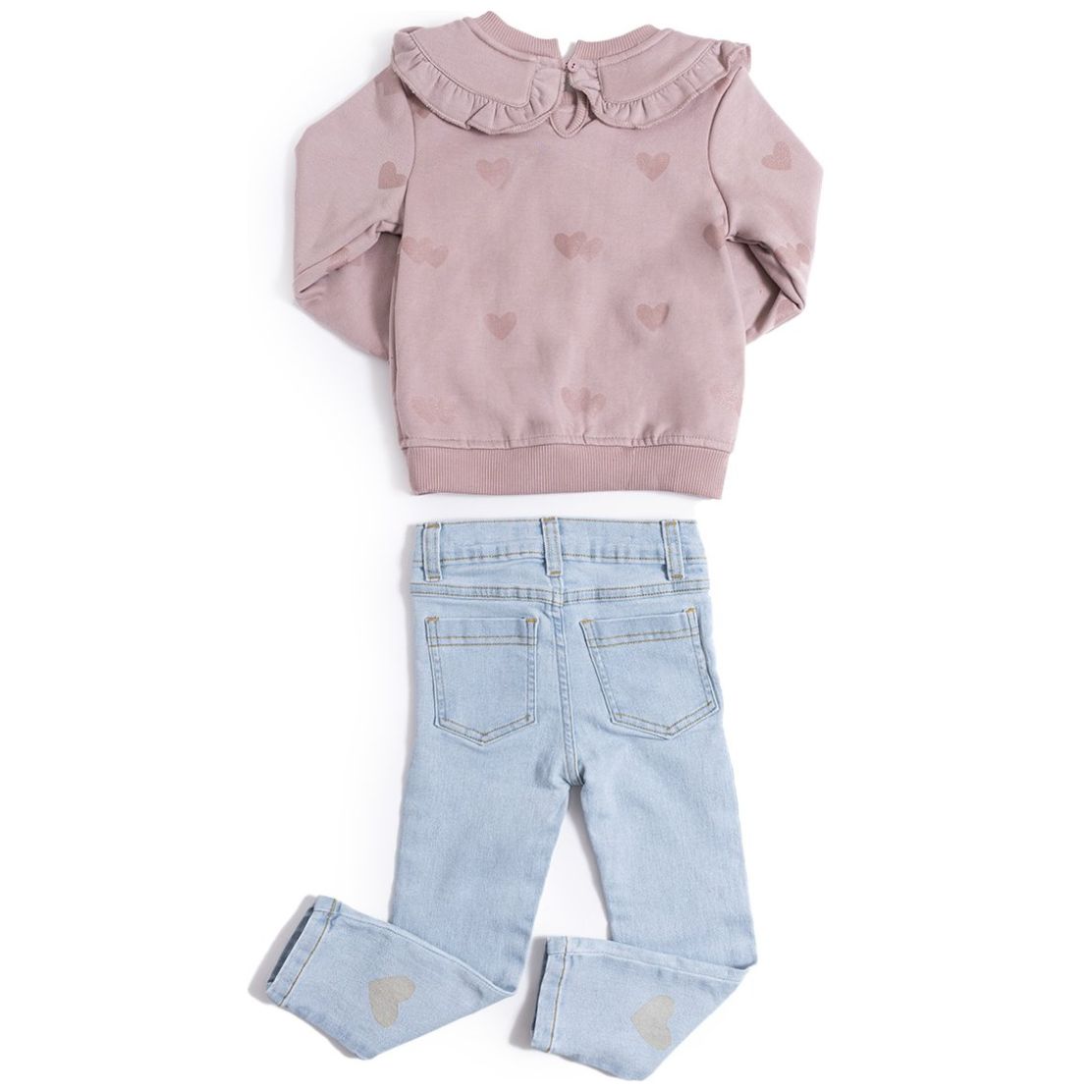 Conjunto 2 Piezas Being 2 Nice Sudadera Cuello Babero con Pantalón para Bebé