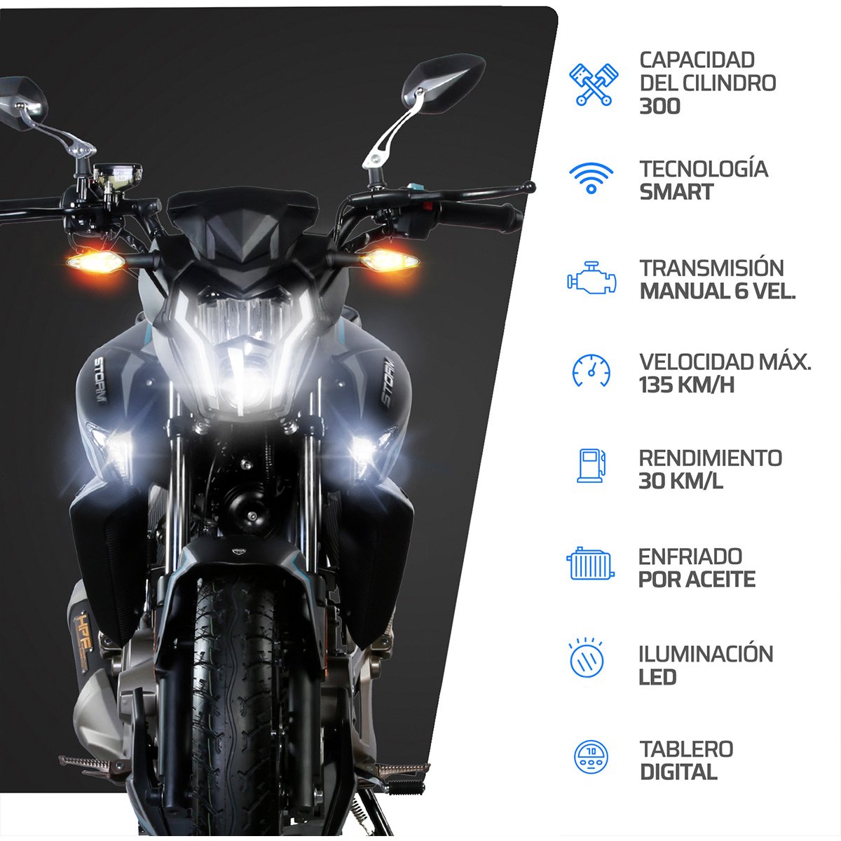 Motocicleta Storm 300 2024 Vento