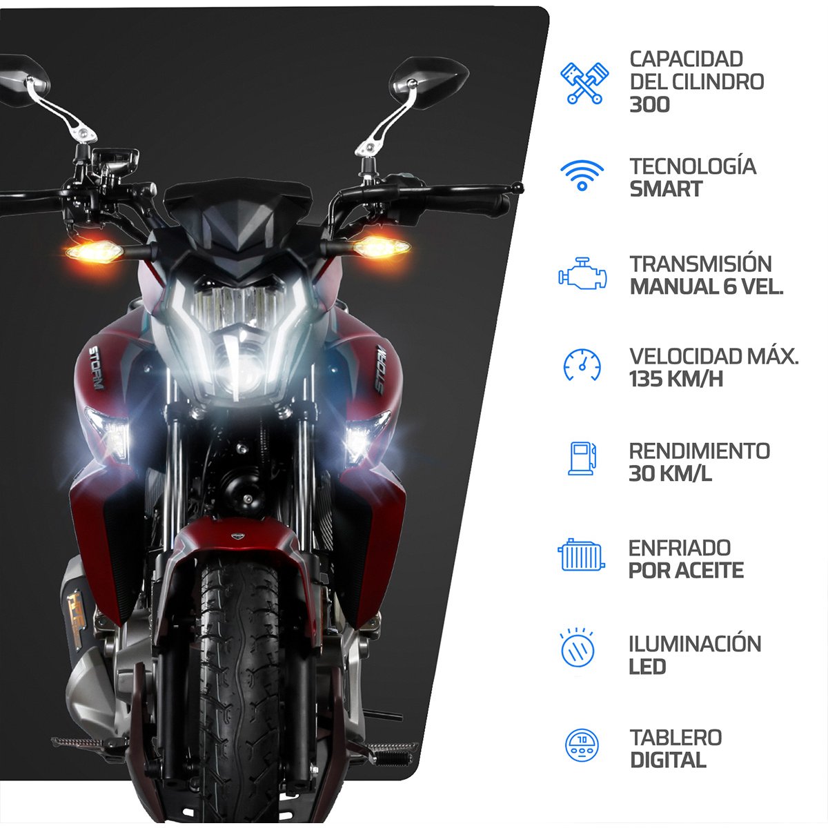 Motocicleta Storm 300 2024 Vento