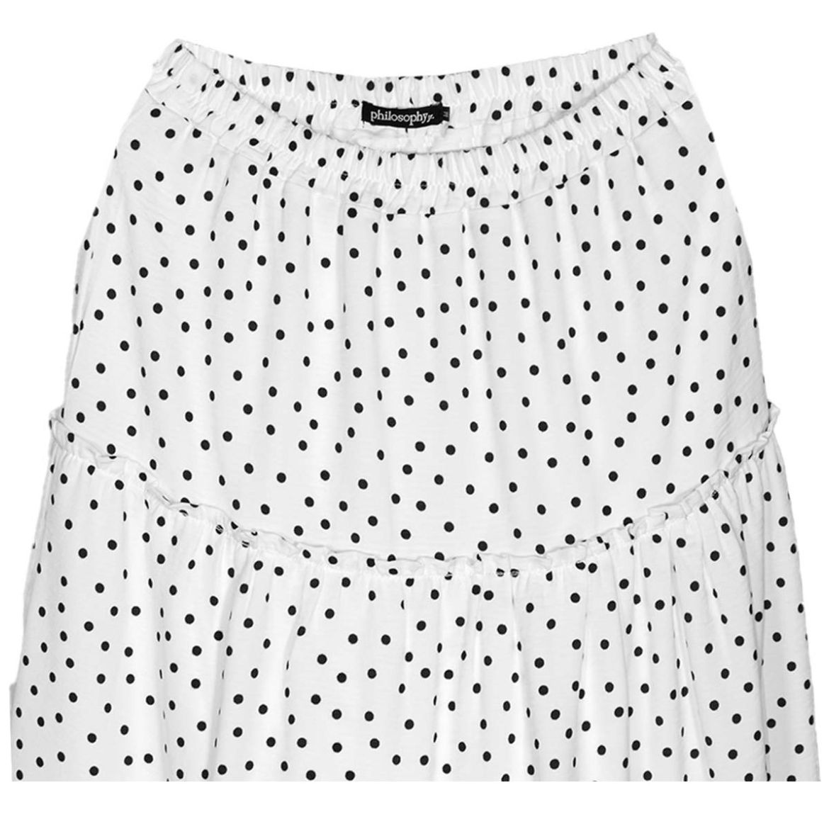 Falda Larga, Corrugada con Estampado de Lunares para Mujer Philosophy