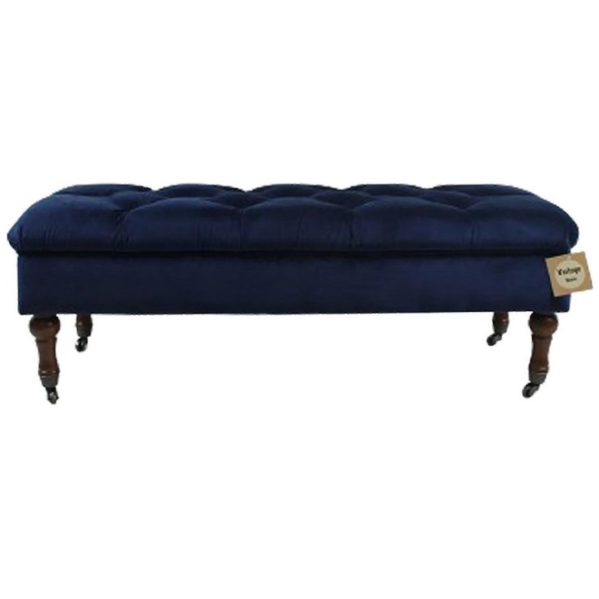 Banca Almacenaje Castors Navy Vintage Home