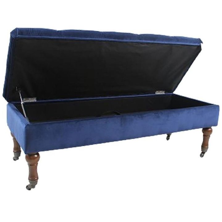 Banca Almacenaje Castors Navy Vintage Home