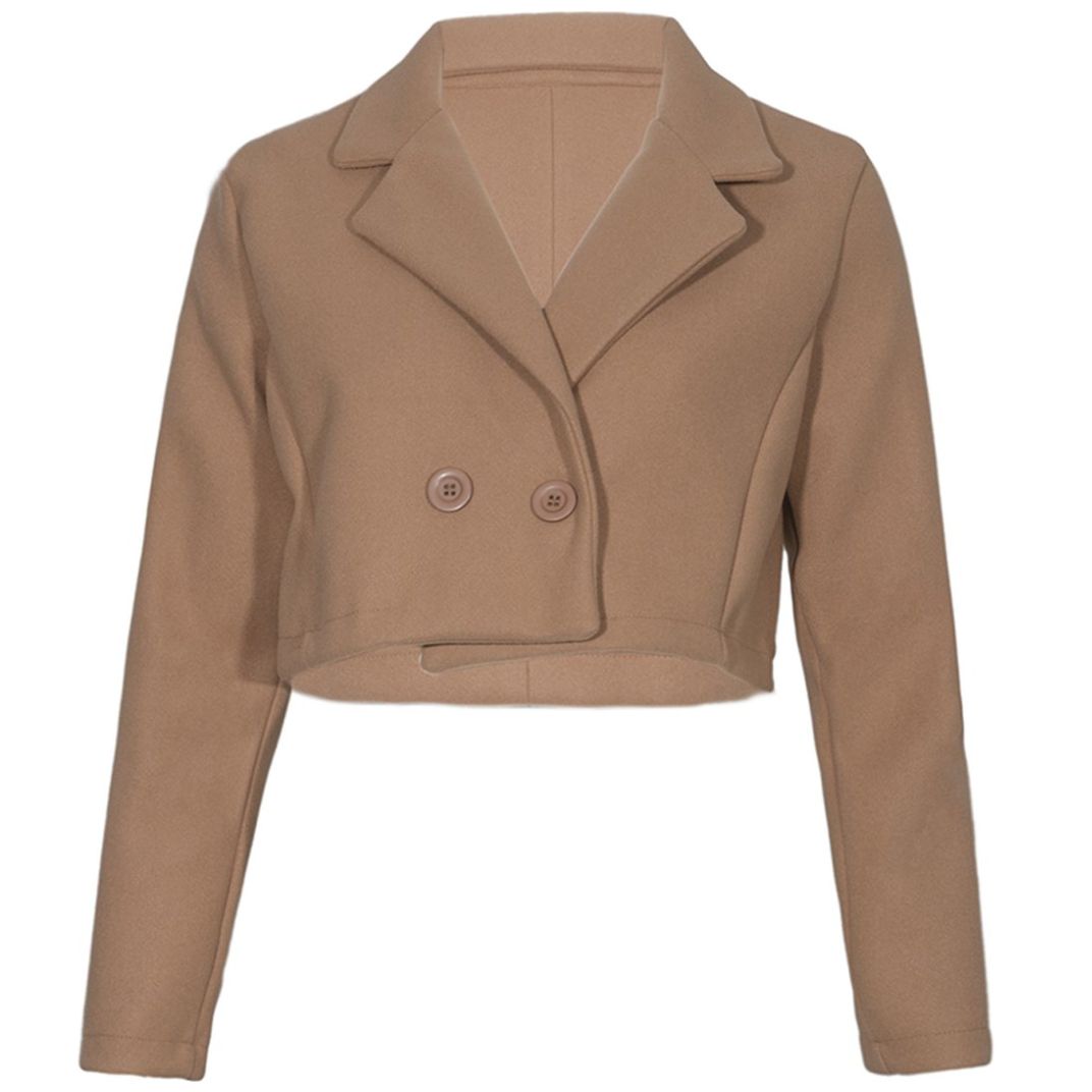 Saco Corto Solapa Y Corte Princesa Vixara para Mujer