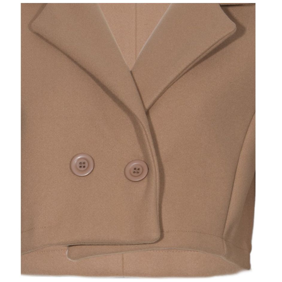 Saco Corto Solapa Y Corte Princesa Vixara para Mujer