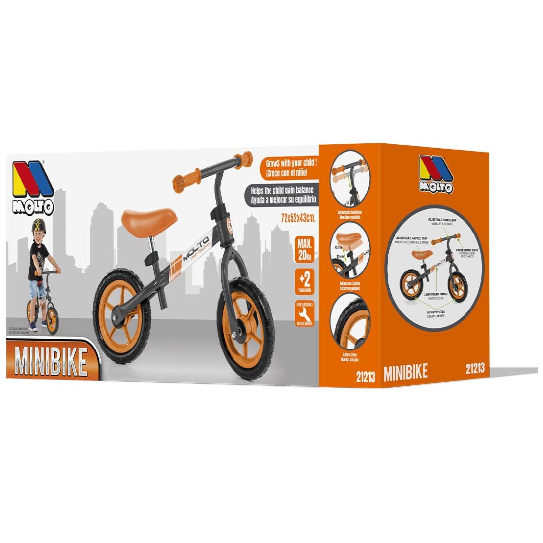 Minibike Naranja Molto Infantil
