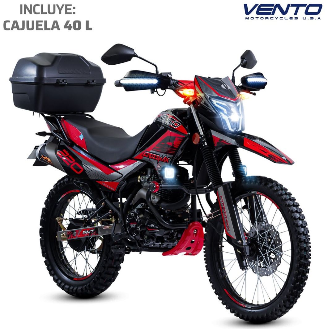 Motocicleta Crossmax 220 Vento 2024 Negra
