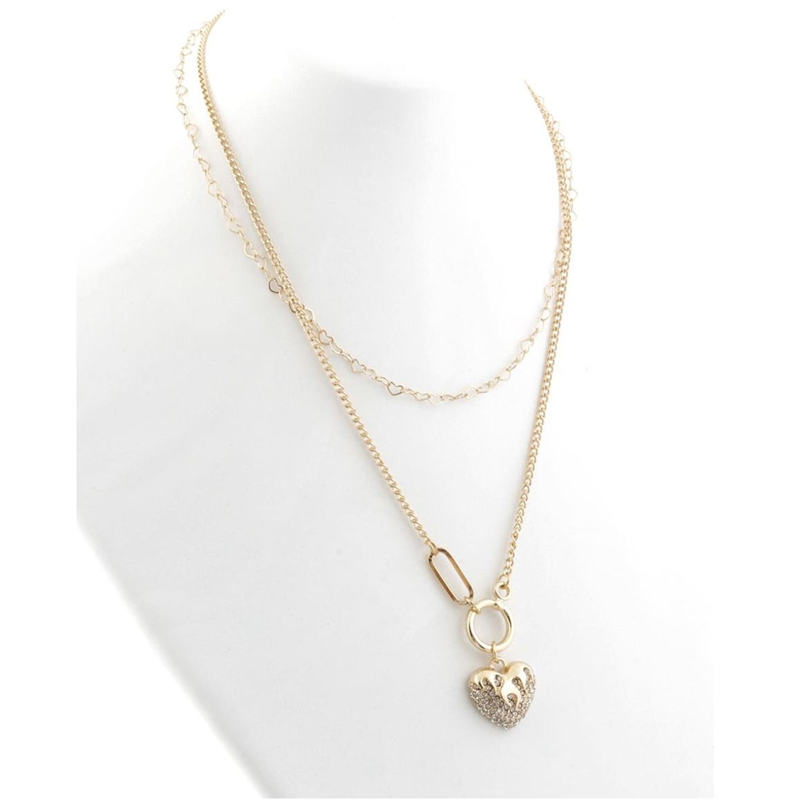 Collar con Dije de Corazón Dorado Lulu