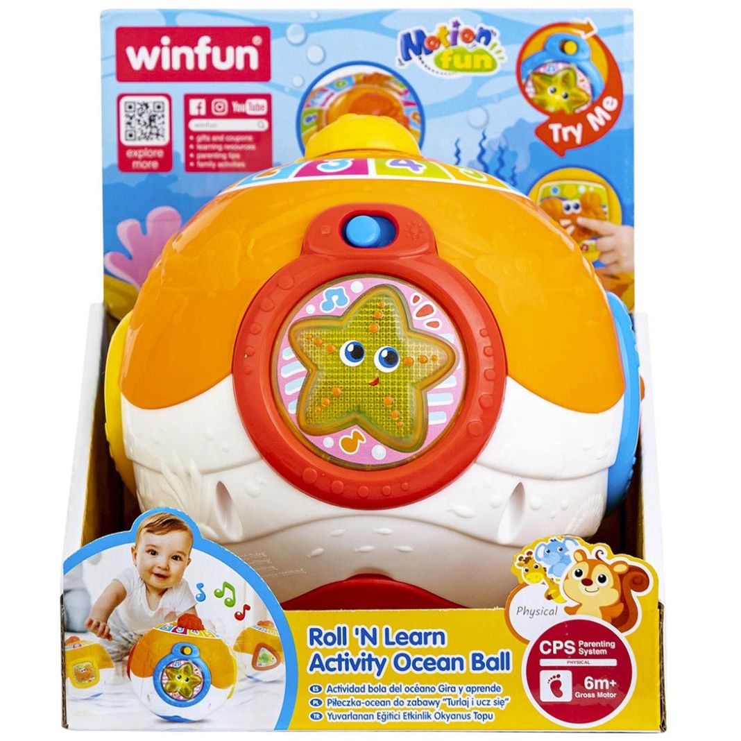 WinFun Tableta Educativa Con Luz Y Sonidos – Aprende Letras, Formas Y Música, 30 Teclas, 3 Niveles, Para Bebés De 12+ Meses