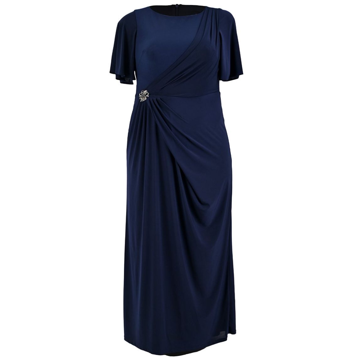 Vestido Largo Jersey Dama Adorno en la Cintura Nikki Italy para Mujer Extra