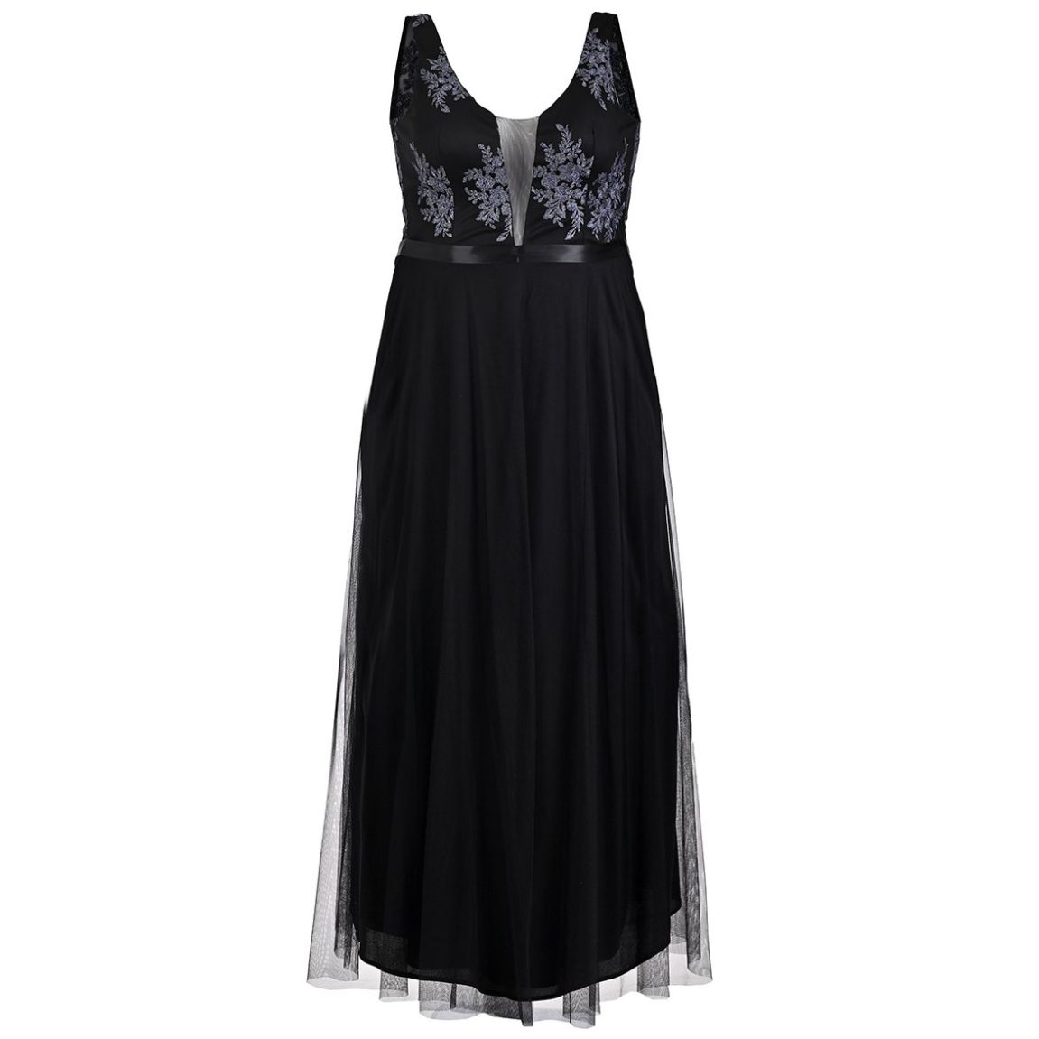 Vestido Largo Falda Tul Nikki Italy para Mujer Extra