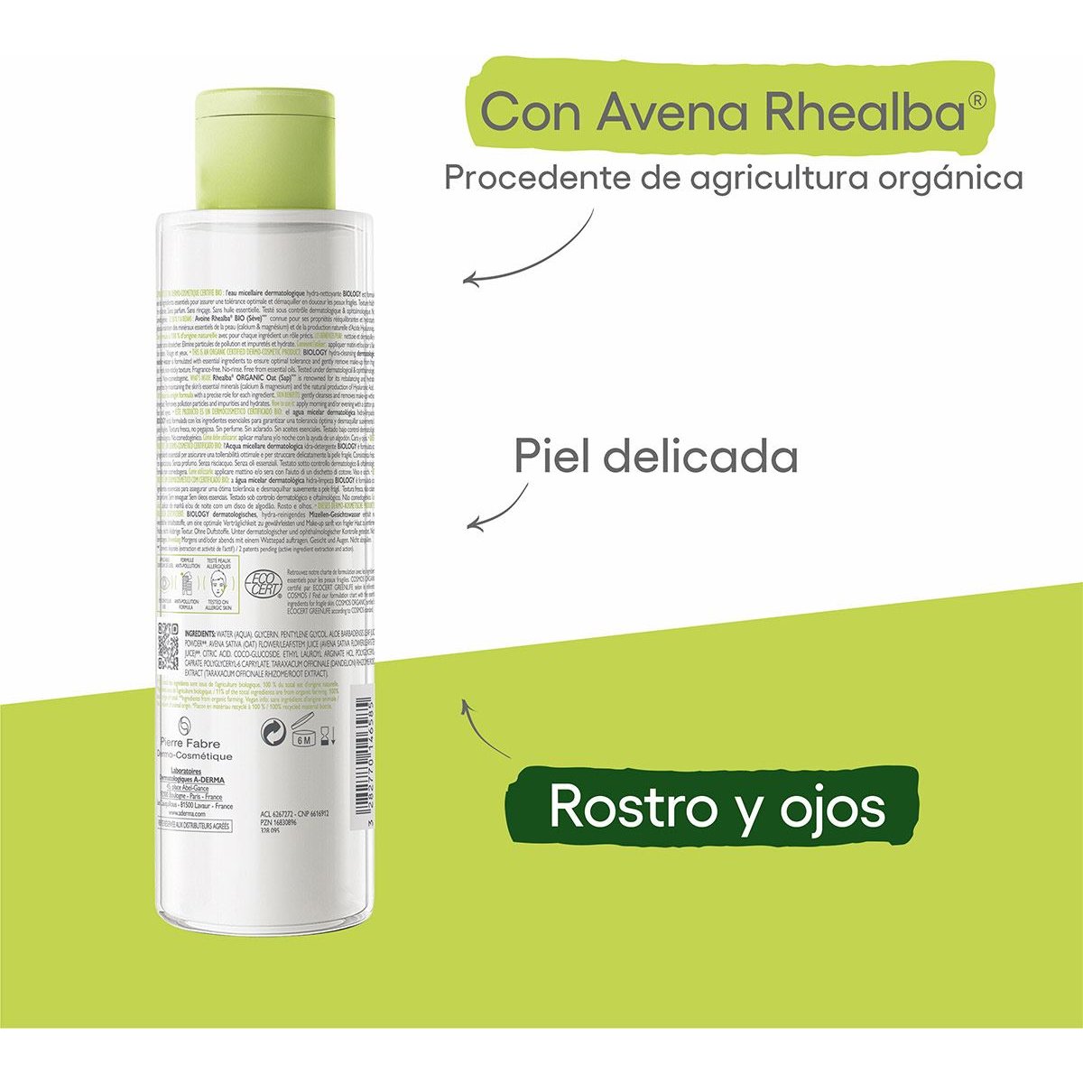 A-Derma Biology Agua Micelar Hidratante 200 Ml