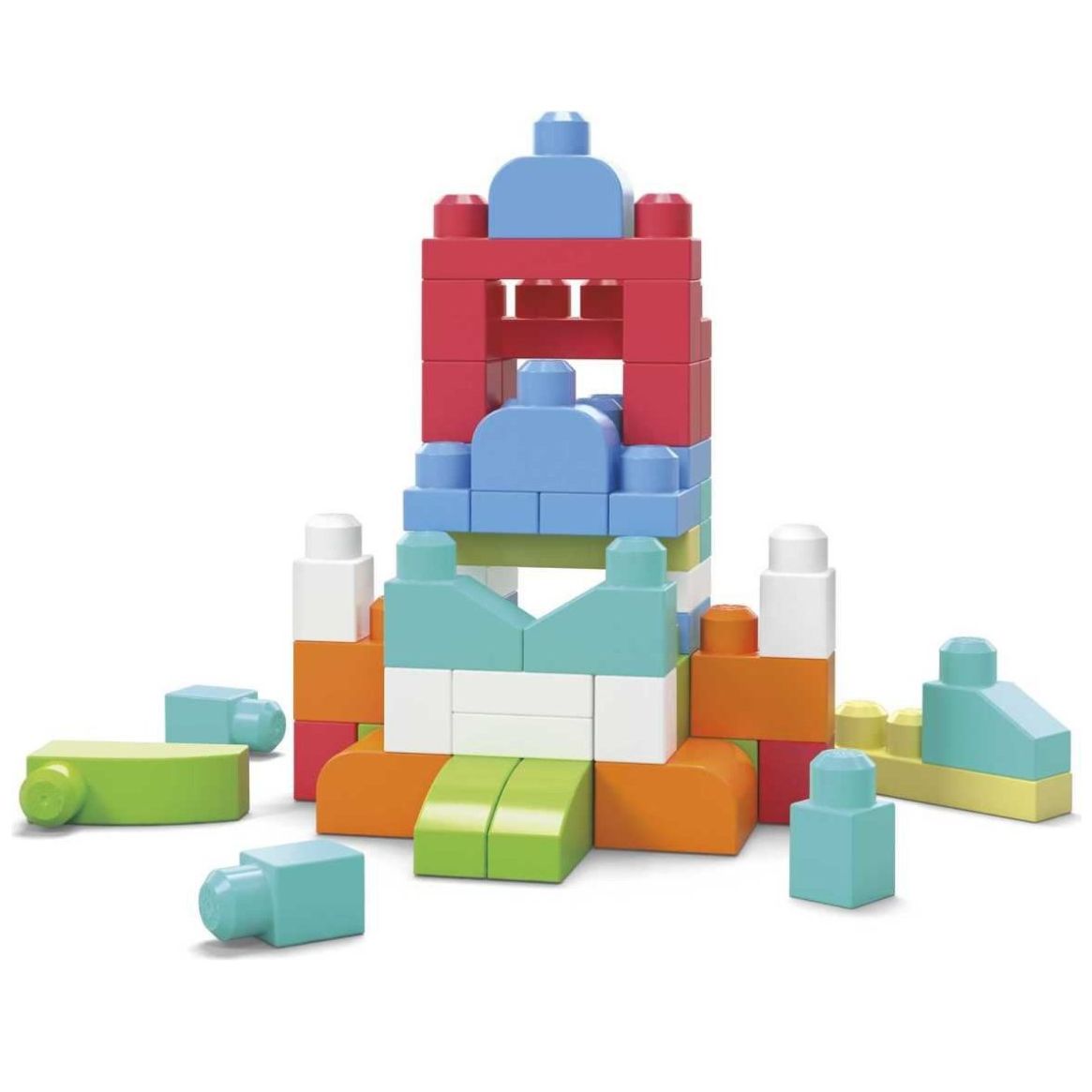 Mega Bloks Juguete Bolsa Construcción 60 Piezas Color Salsa Mattel