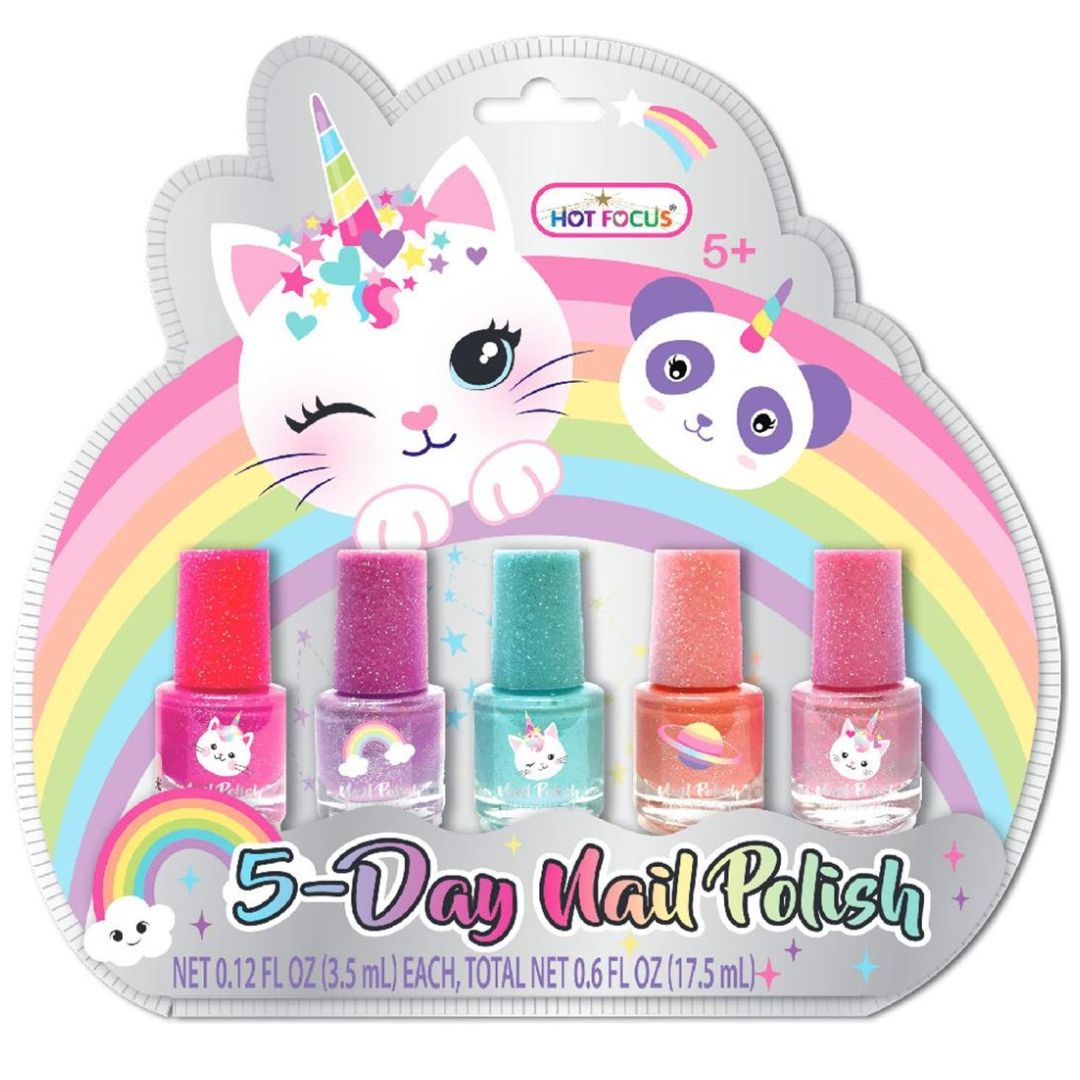 Juego de 5 Esmaltes para Uñas Hot Focus