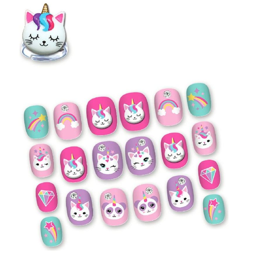 Juego de Uñas Glamorosas con Aroma Caticorn Hot Focus