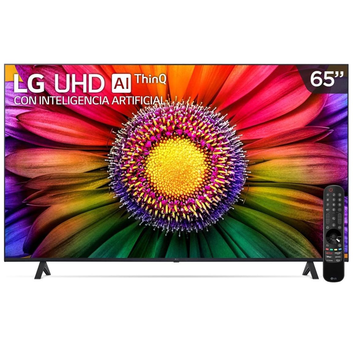 Pantalla 65" LG Uhd 4K Smart Tv 65Ur8750Psa + Cable Hdmi + Mueble de Pared