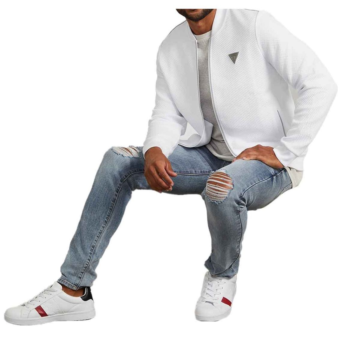 Suéter Guess Factory con Cierre para Hombre