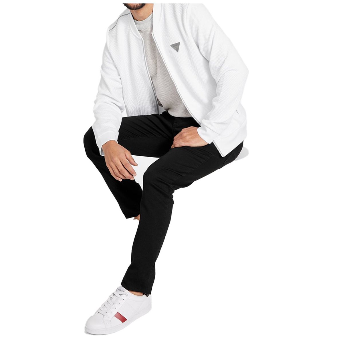 Suéter Guess Factory con Cierre para Hombre