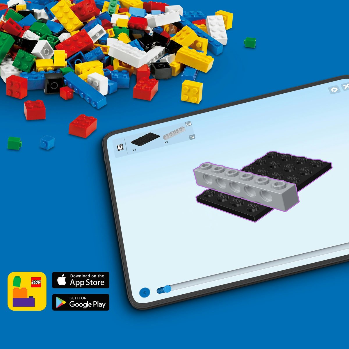 Lego Coche de Carreras y Camión de Transporte