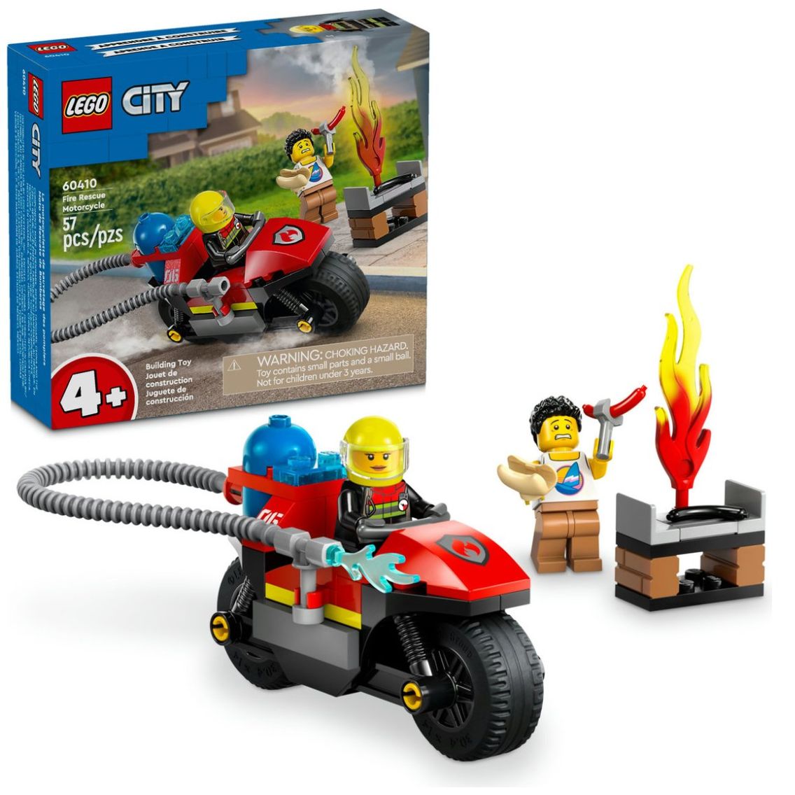 Lego Moto de Rescate de Bomberos