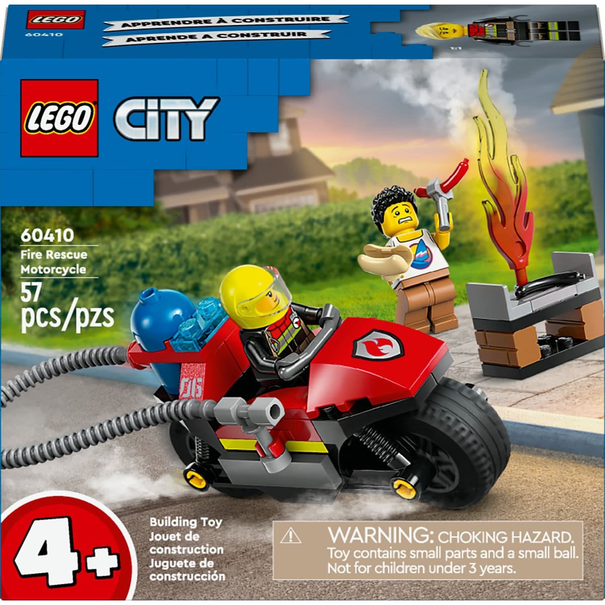 Lego Moto de Rescate de Bomberos