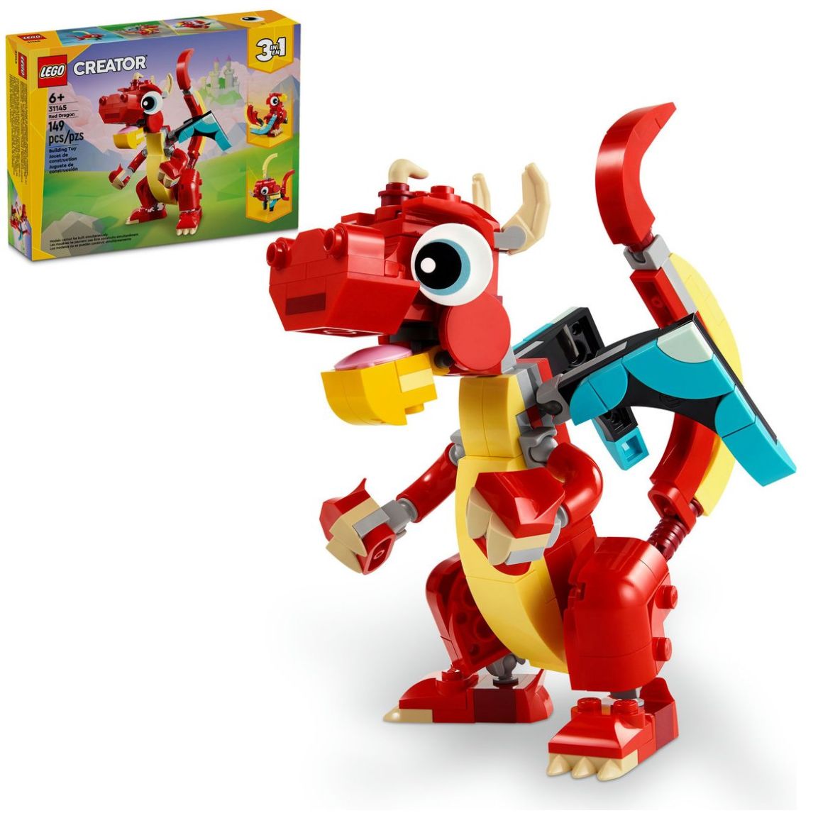 Lego Dragón Rojo