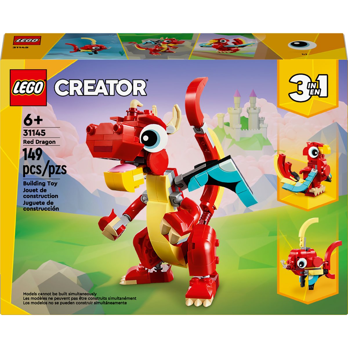 Lego Dragón Rojo