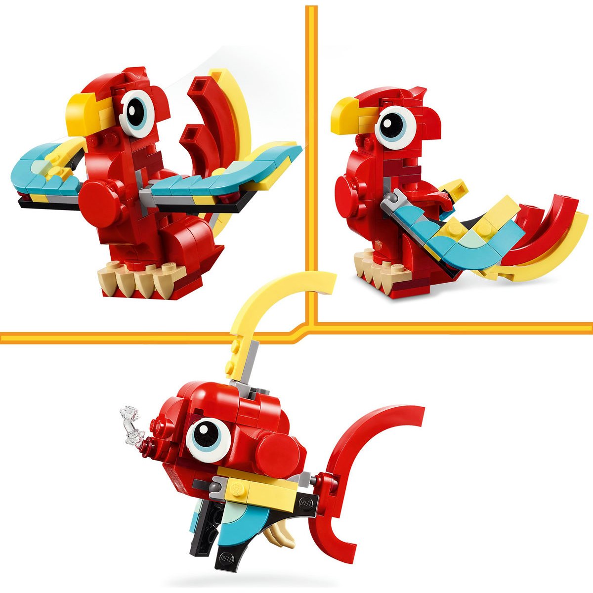Lego Dragón Rojo