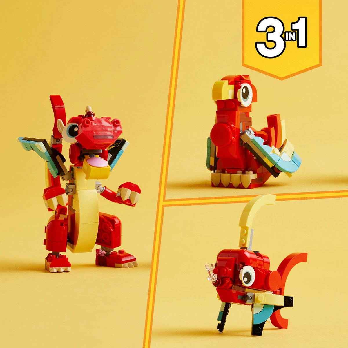 Lego Dragón Rojo