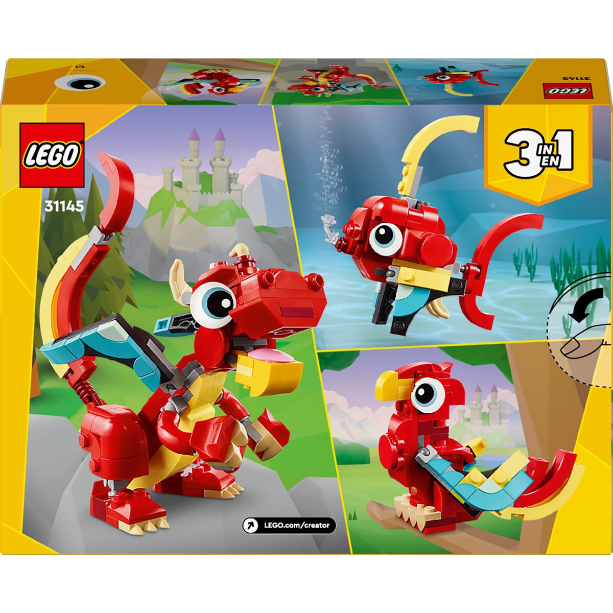 Lego Dragón Rojo
