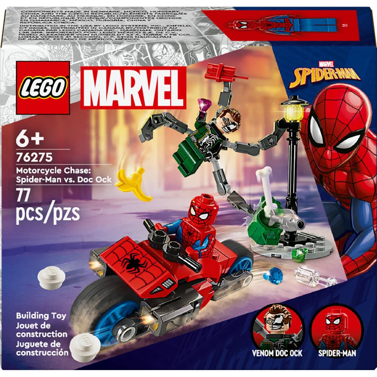Lego Persecución en Moto: Spider-Man Vs. Doc Ock
