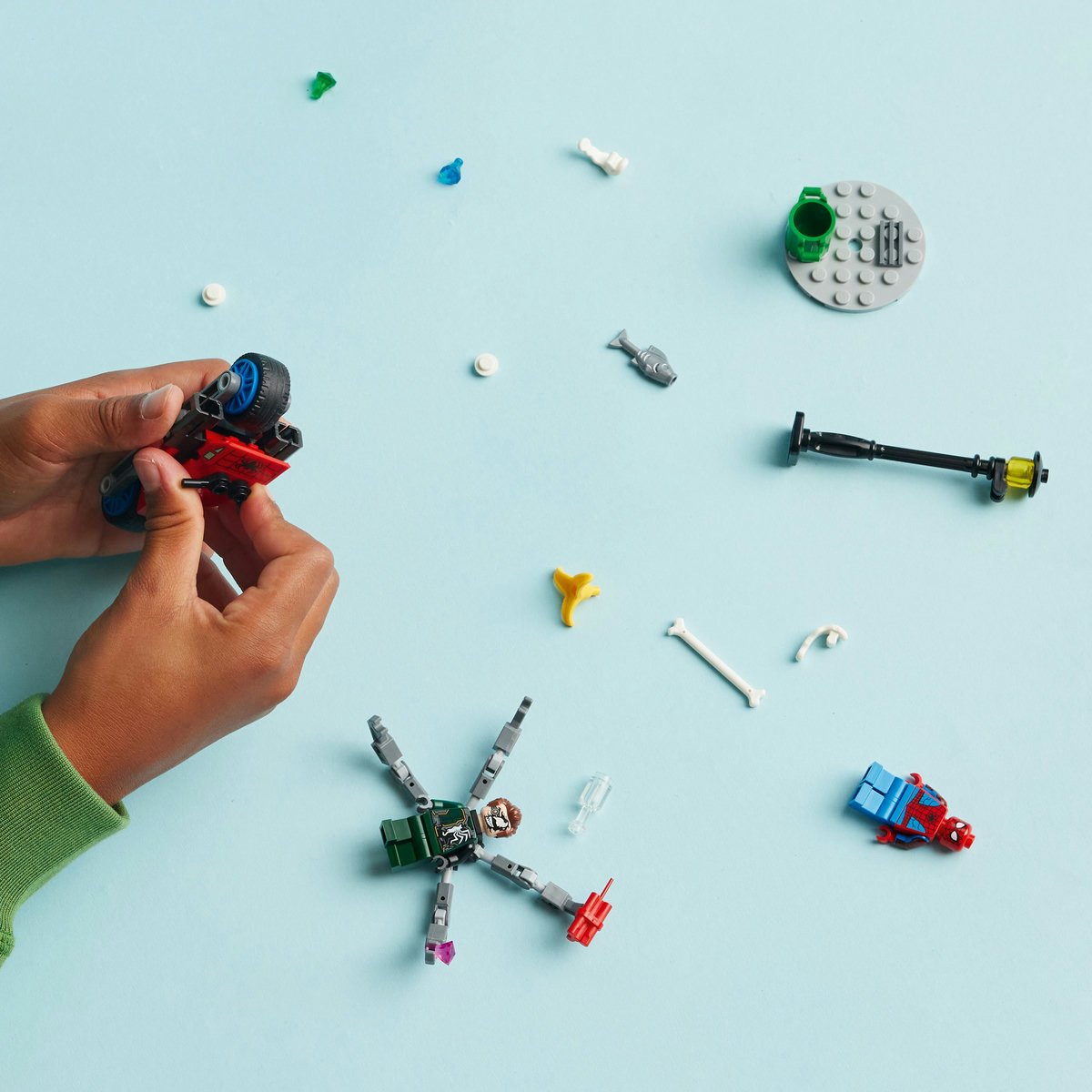 Lego Persecución en Moto: Spider-Man Vs. Doc Ock