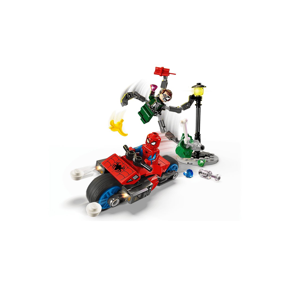 Lego Persecución en Moto: Spider-Man Vs. Doc Ock