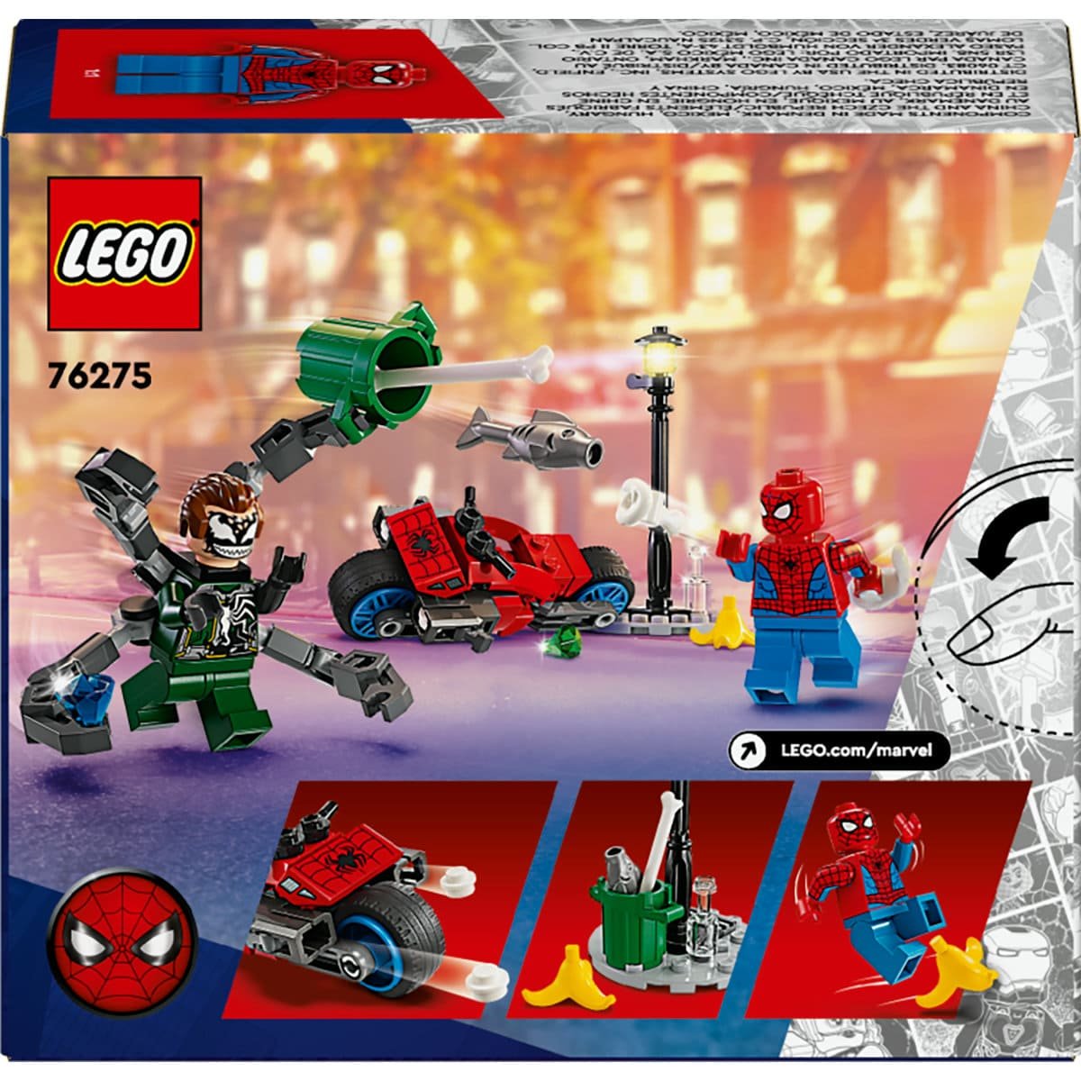 Lego Persecución en Moto: Spider-Man Vs. Doc Ock