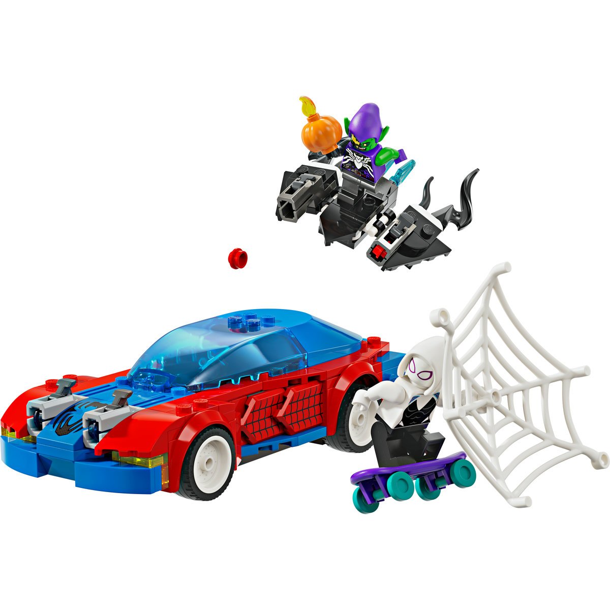 Lego Coche de Carreras de Spider-Man y Duende Verde Venomizado