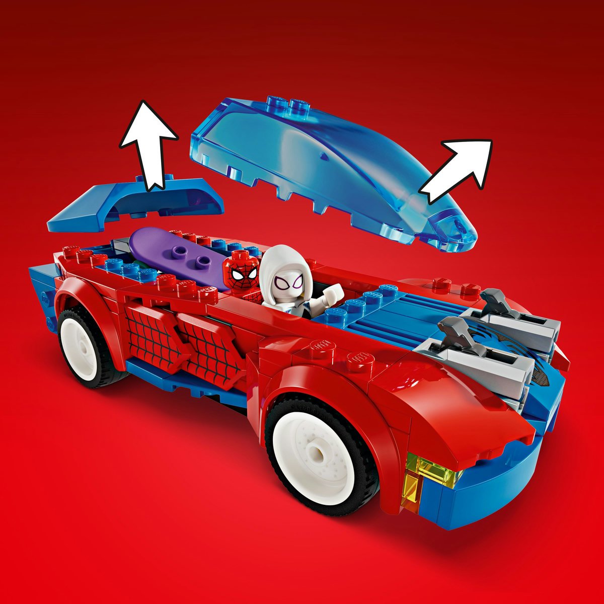 Lego Coche de Carreras de Spider-Man y Duende Verde Venomizado