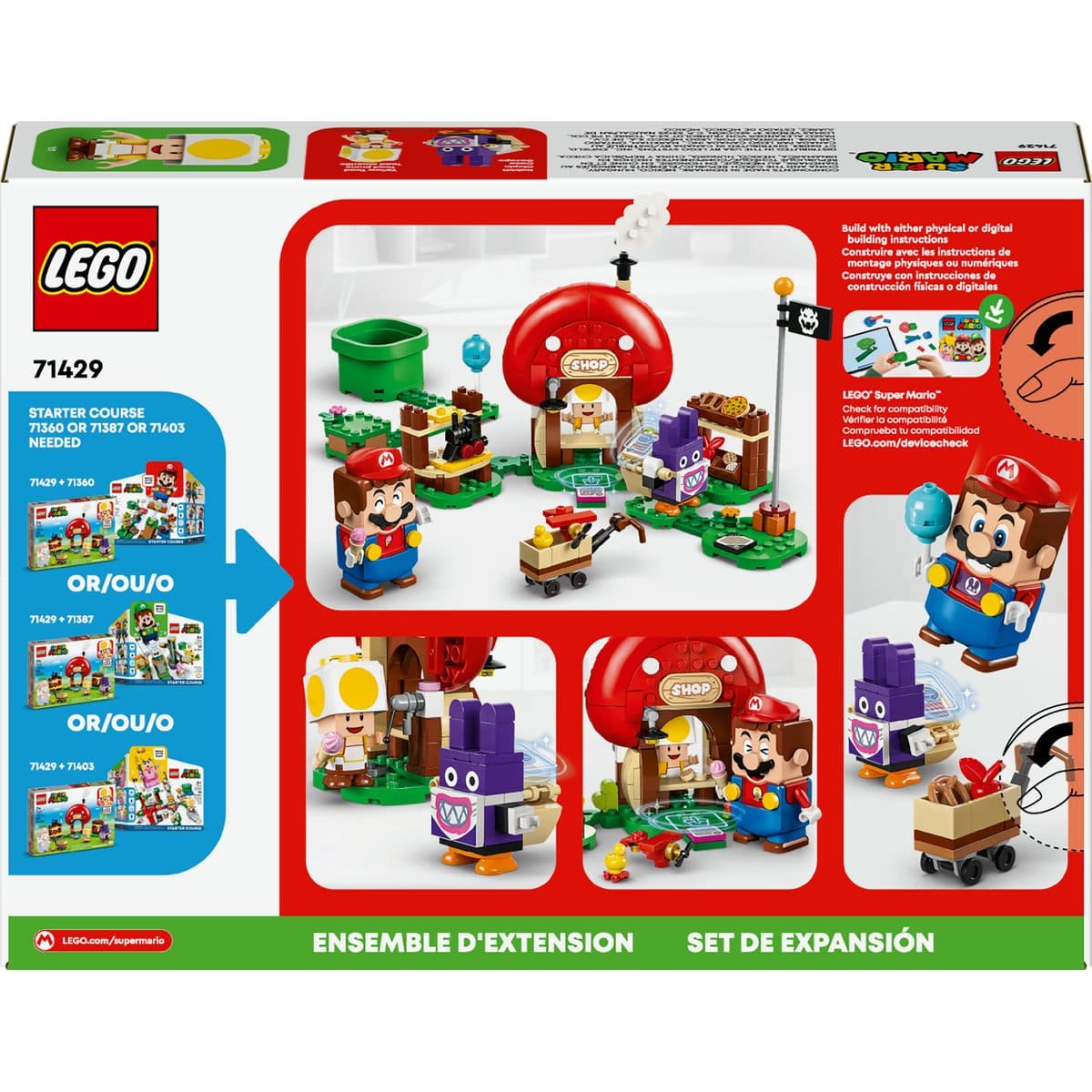 Lego Set de Expansión: Caco Gazapo en la Tienda de Toad