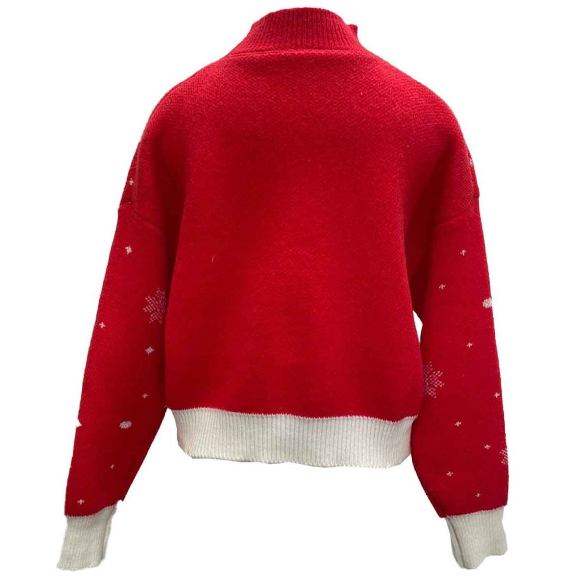 Suéter Navideño con Cuello Redondo Mandrinne para Mujer