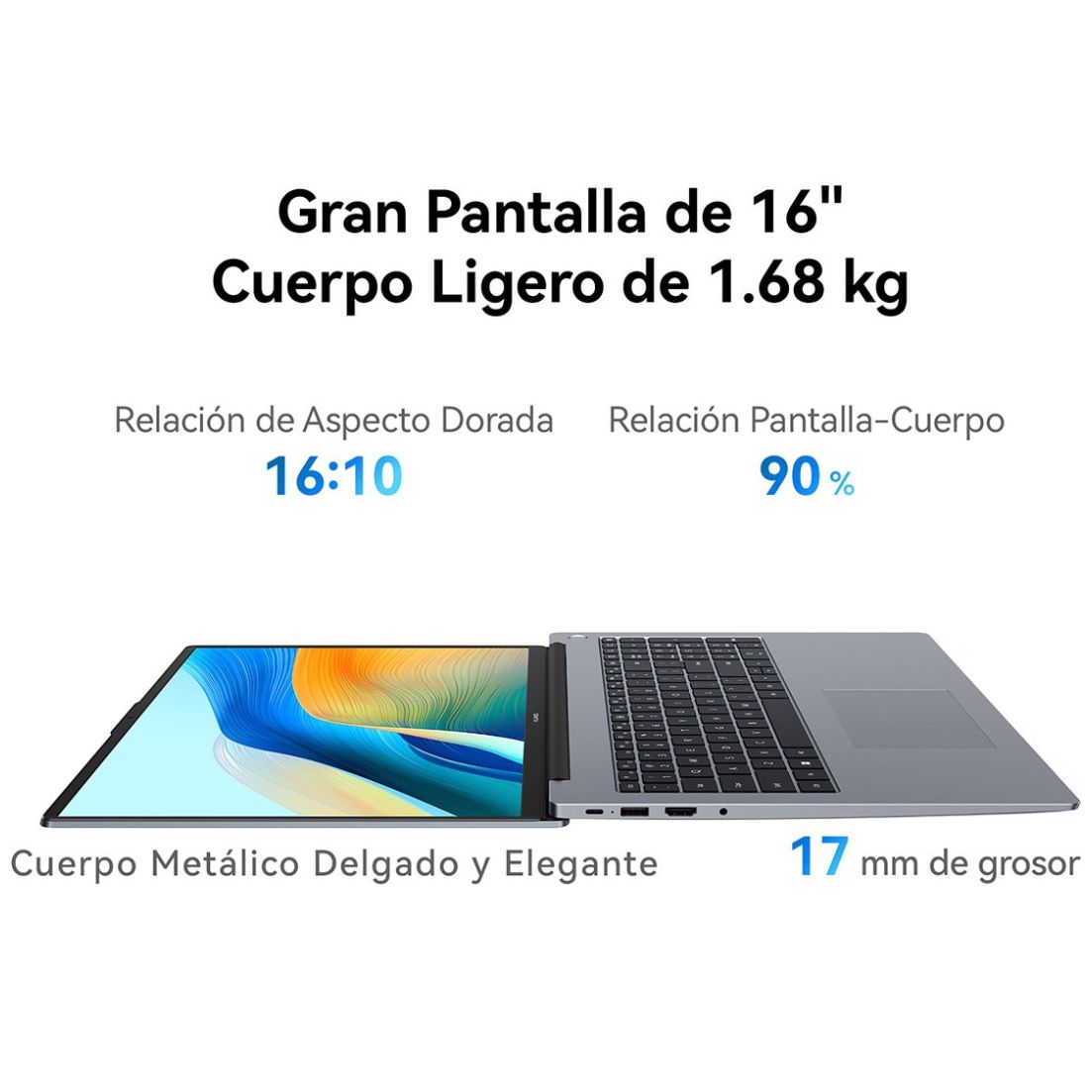 Laptop Huawei Matebook D16 Ci5 13Th H 16Gb+1Tb Ssd Win11