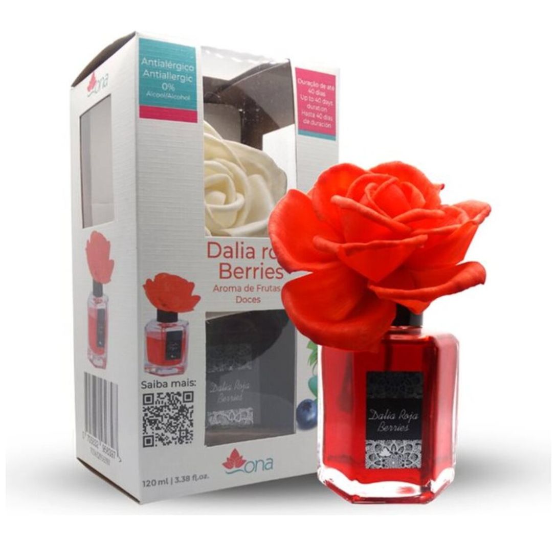 Ambientador en Forma de Flor Frutos Rojos 120 Ml Ona