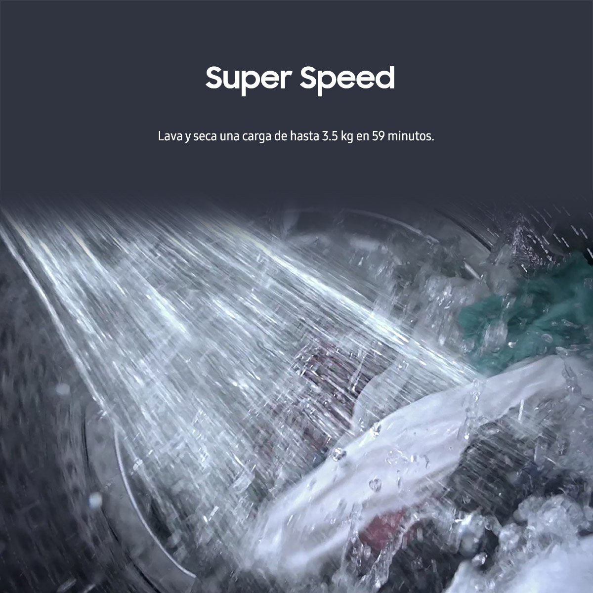 Laundry Hub Bespoke Samsung Wh22Dbh570Gwax 22 Kg/24 Kg Blanca