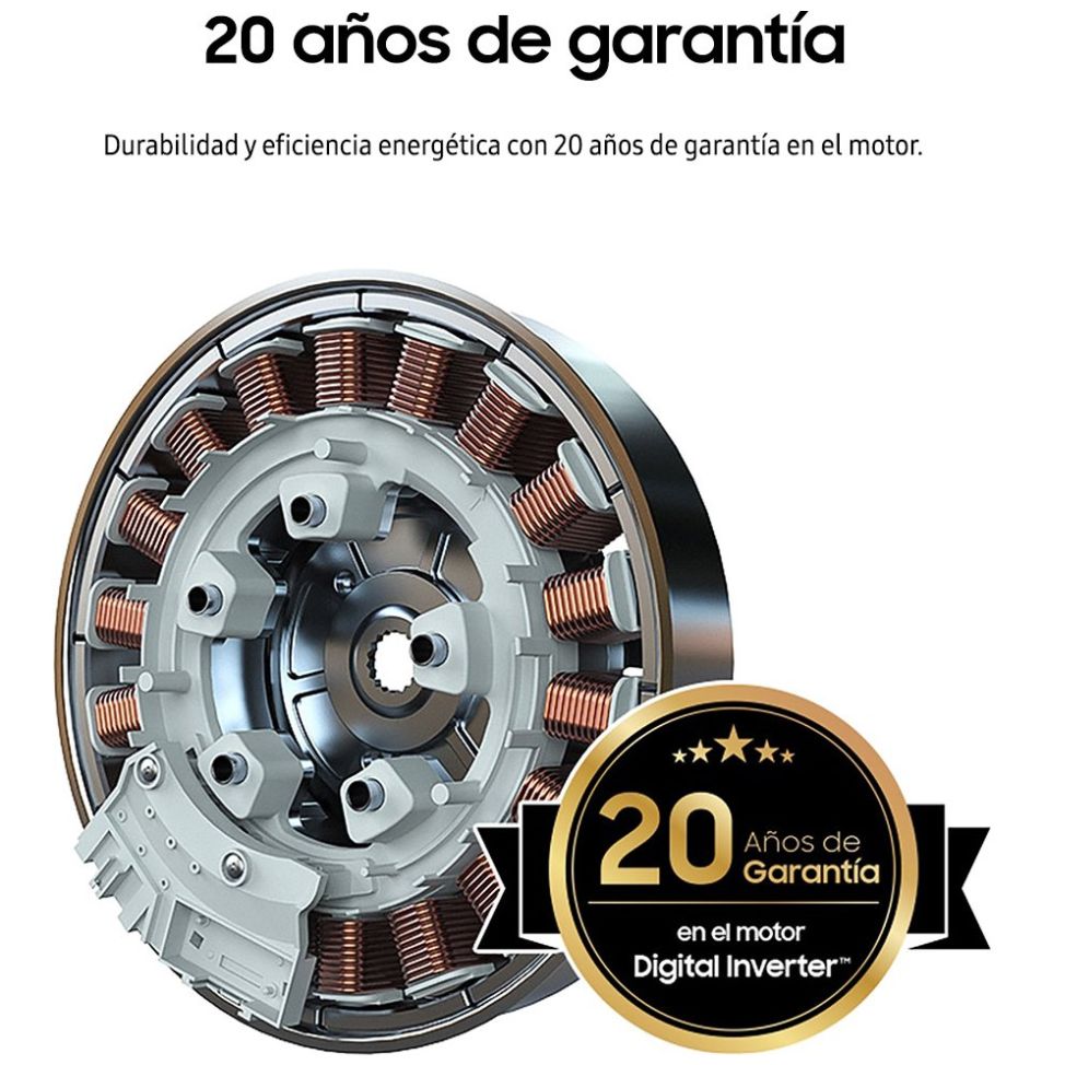 Laundry Hub Bespoke Samsung Wh22Dbh570Gwax 22 Kg/24 Kg Blanca