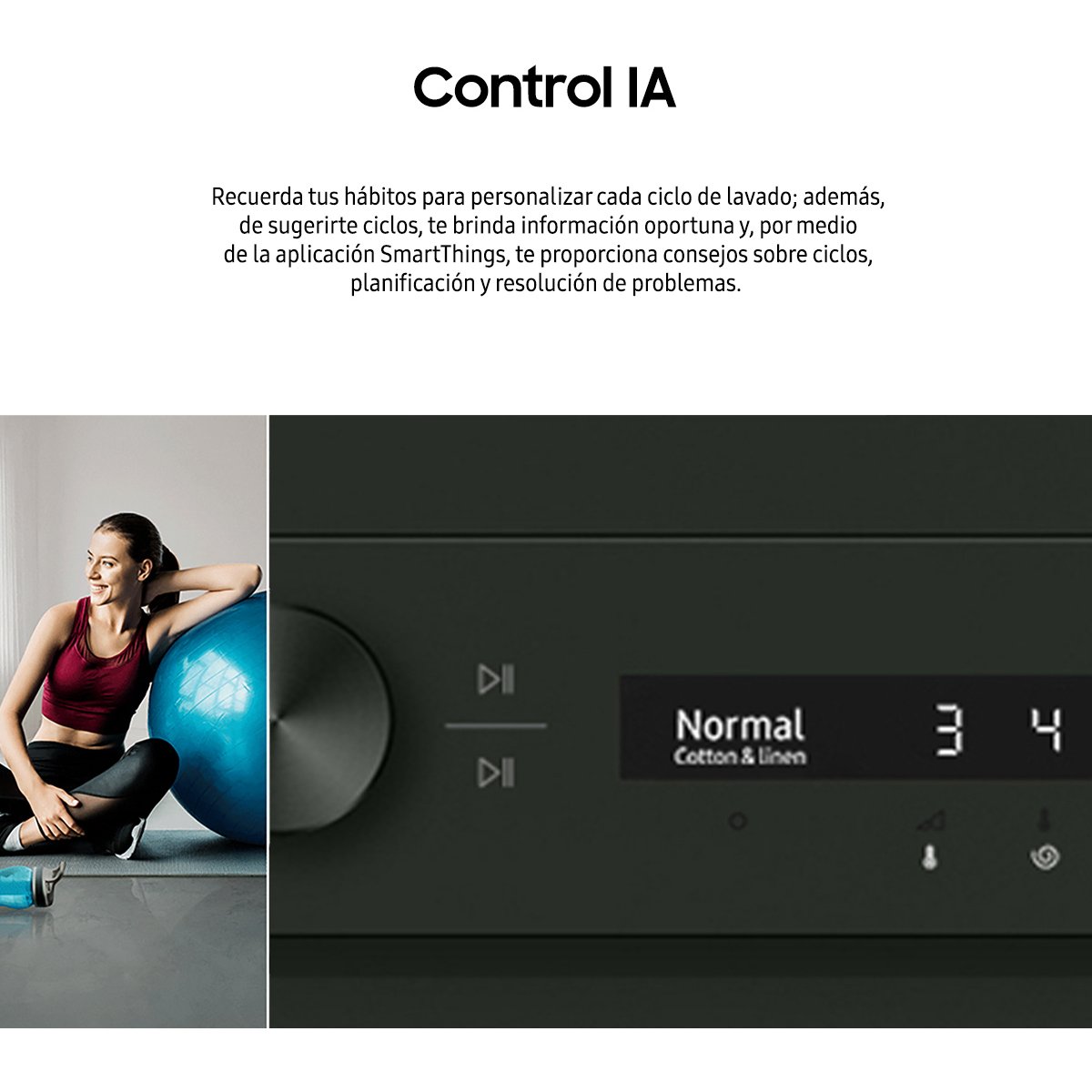 Laundry Hub Bespoke Samsung Wh22Dbh570Gwax 22 Kg/24 Kg Blanca