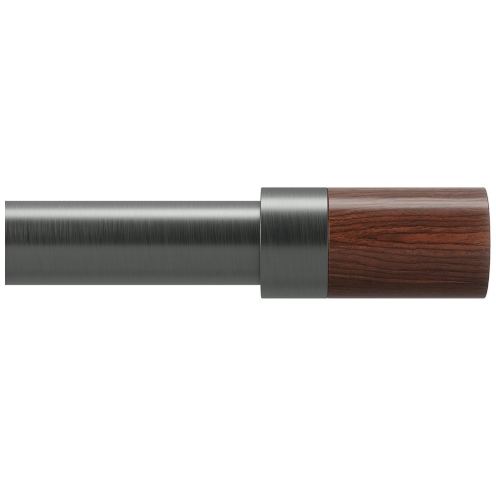 Cortinero Metálico Blok 1"   90-180 Cm Umbra