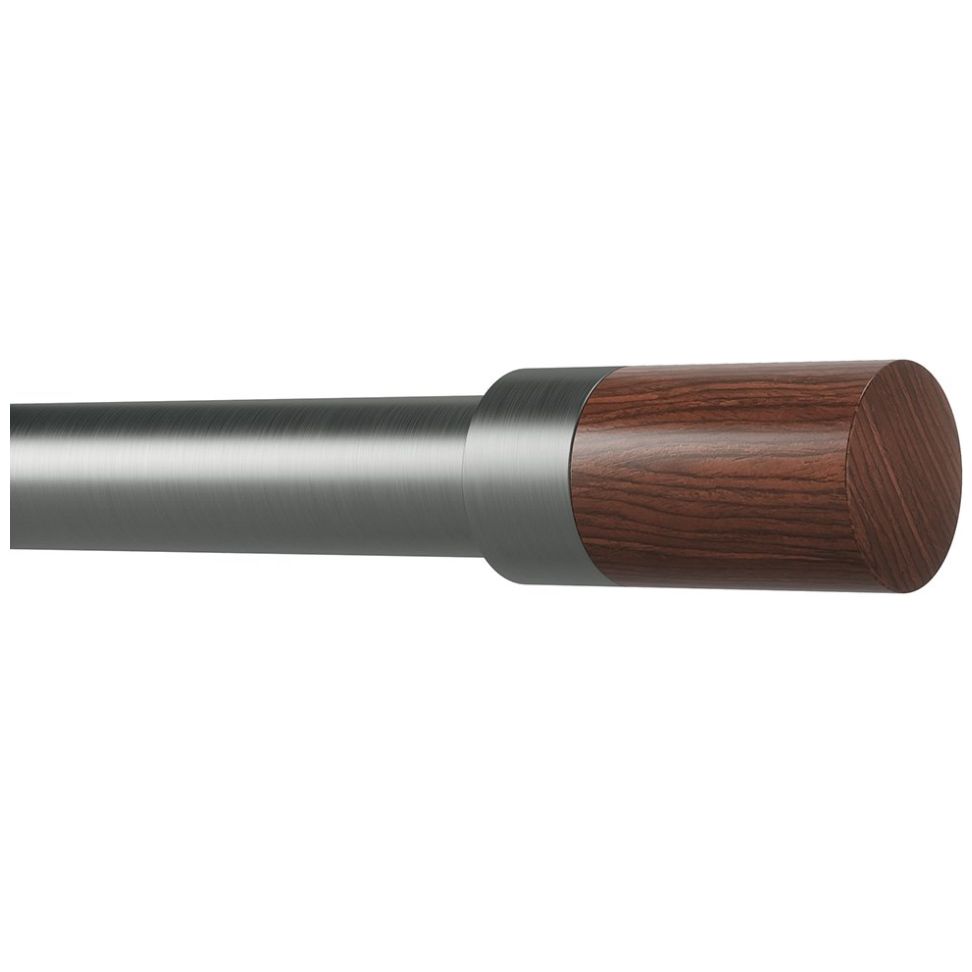 Cortinero Metálico Blok 1"   90-180 Cm Umbra