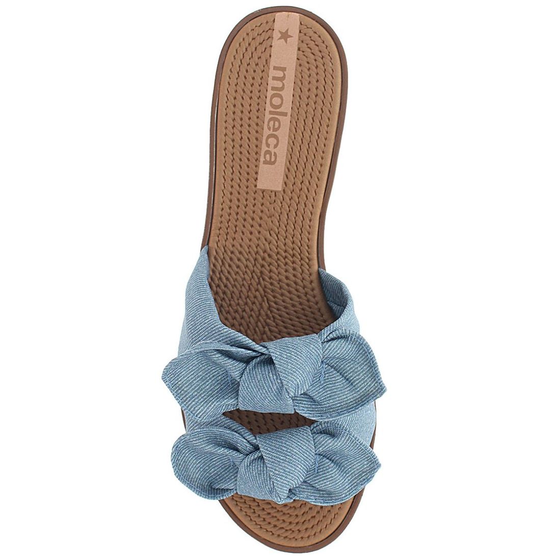  Sandalia Dos Tiras con Moño Moleca