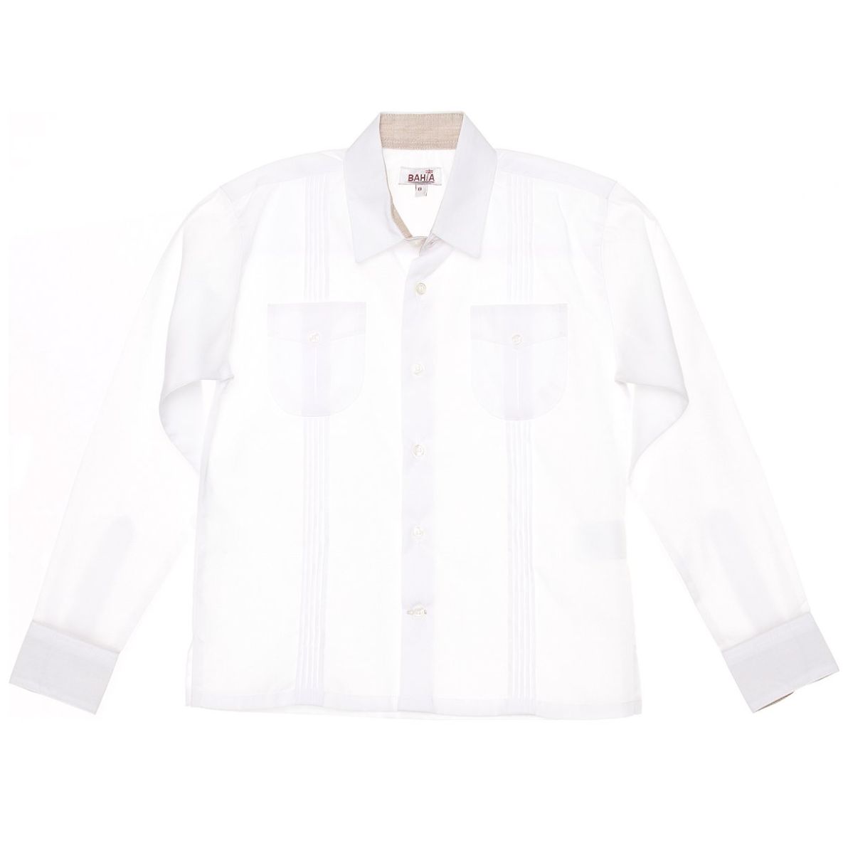 Camisa Guayabera Manga Larga para Niño Bahia Candila