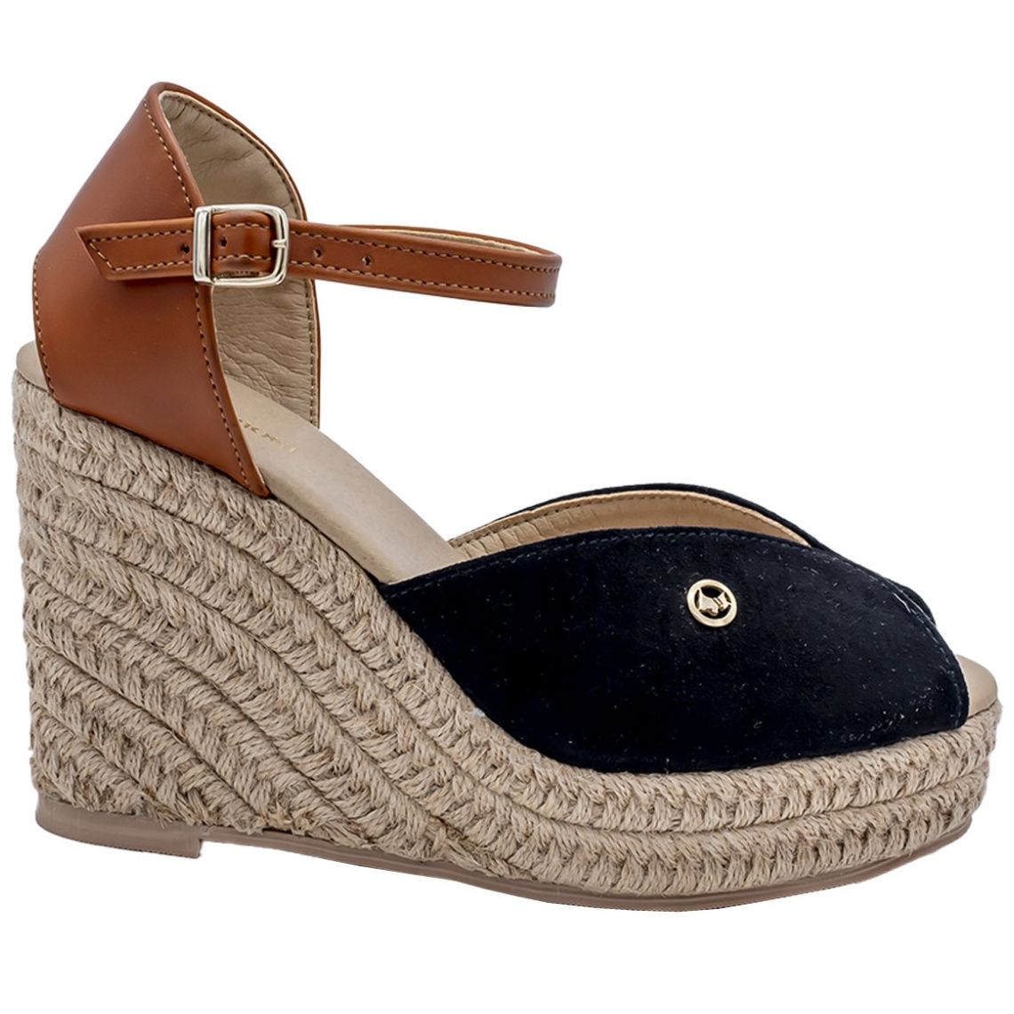 Alpargata Boca de Pez Negra Ferrioni