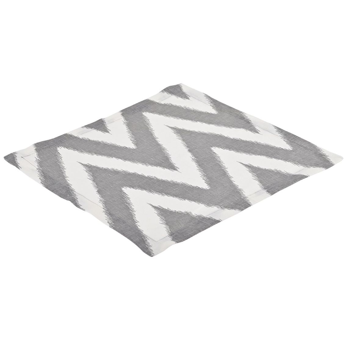 Servilleta Individual 40X40 Linen Zigzag Grey Home & Details