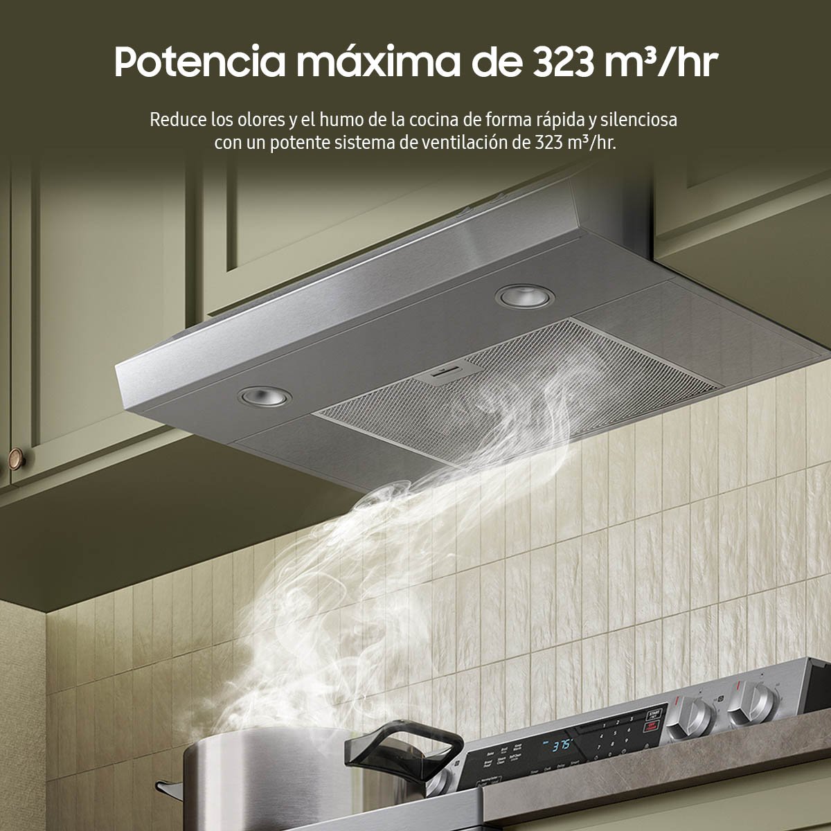 Campana de Pared Samsung 76 Cm Acero Inoxidable 2 Velocidades con Luz Led Nk30B3000Us/ax
